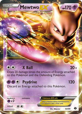 Mewtwo-EX — Rare Holo EX variant