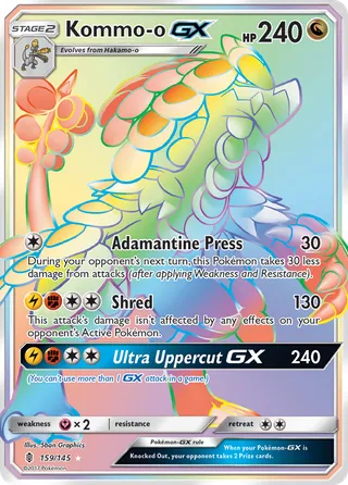 Kommo-o-GX — Rare Rainbow variant