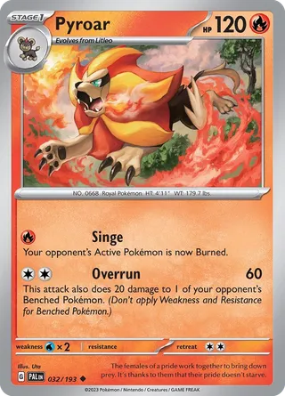 Pyroar — Uncommon variant