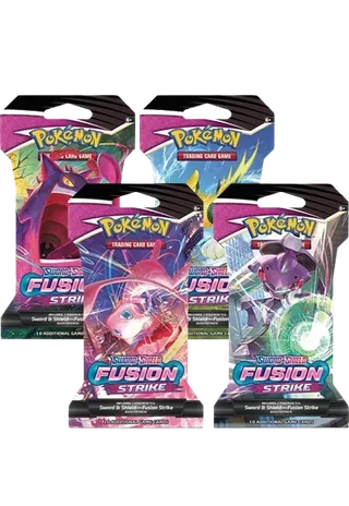 Fusion Strike Sleeved Booster Pack Art Bundle (Set of 4)