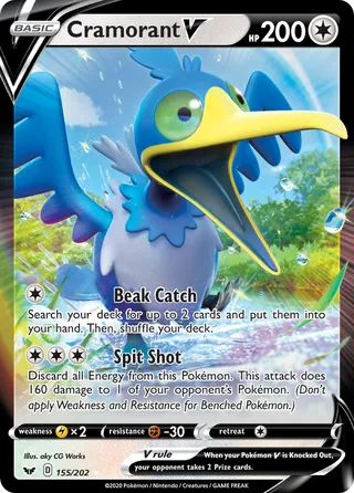 Cramorant V — Rare Holo V variant