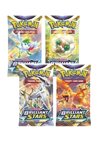 Brilliant Stars Booster Pack Art Bundle (Set of 4)