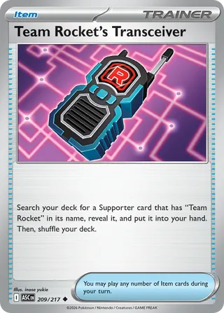 Team Rocket's Transceiver — Uncommon variant