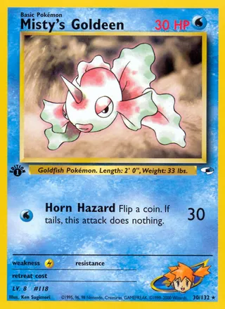 Misty's Goldeen — Rare variant