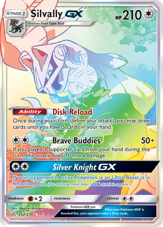 Silvally-GX — Rare Rainbow variant