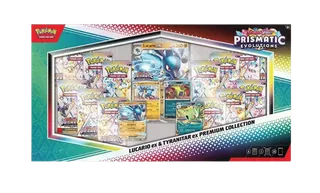 Prismatic Evolutions Lucario ex & Tyranitar ex Premium Collection (Sam's Club)