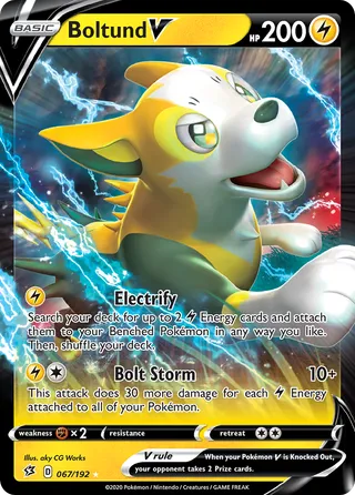 Boltund V — Rare Holo V variant
