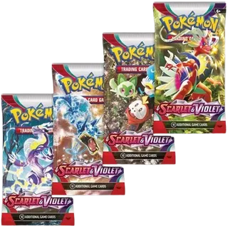 Scarlet & Violet Booster Pack Art Bundle (Set of 4)