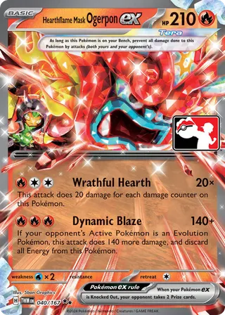 Hearthflame Mask Ogerpon ex — Double Rare variant