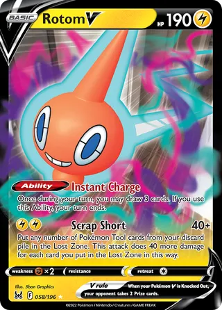 Rotom V — Rare Holo V variant