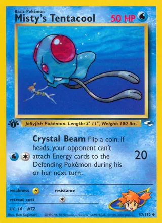 Misty's Tentacool — Uncommon variant