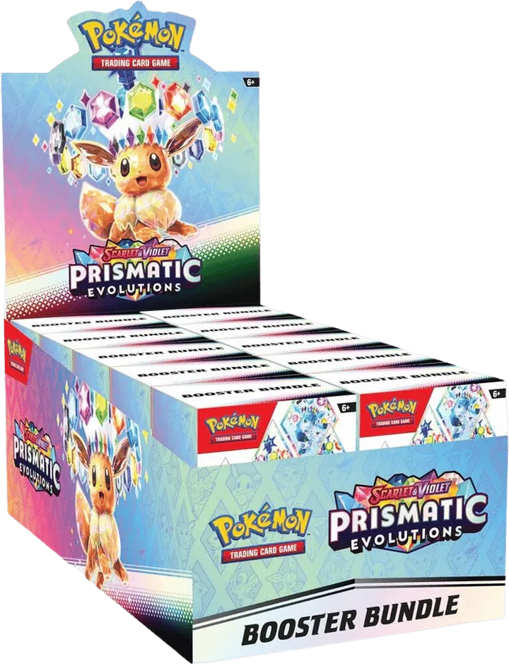 Prismatic Evolutions Booster Bundle Display