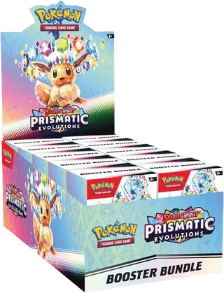 Prismatic Evolutions Booster Bundle Display