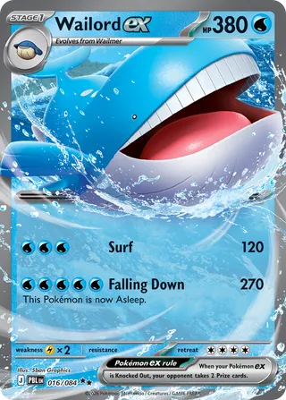 Wailord ex — Double Rare variant