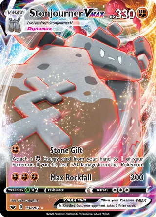 Stonjourner VMAX — Rare Holo VMAX variant