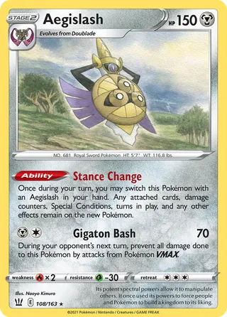 Aegislash — Rare variant