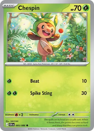 Chespin — Common variant