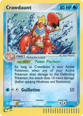 Crawdaunt — Rare Holo variant