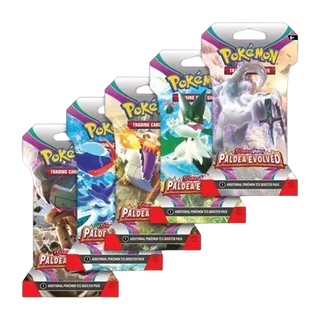 Paldea Evolved Sleeved Booster Pack Art Bundle (Set of 5)