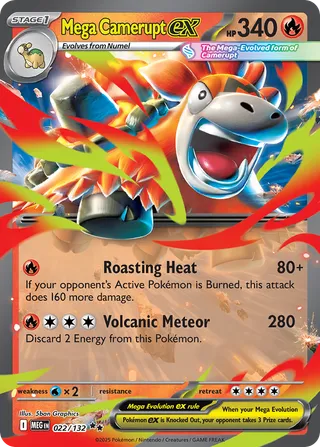Mega Camerupt ex — Double Rare variant