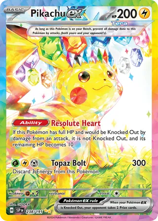 Pikachu ex — Special Illustration Rare variant