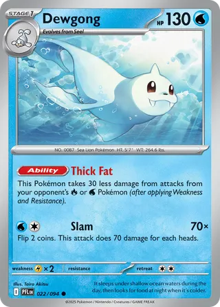 Dewgong — Common variant