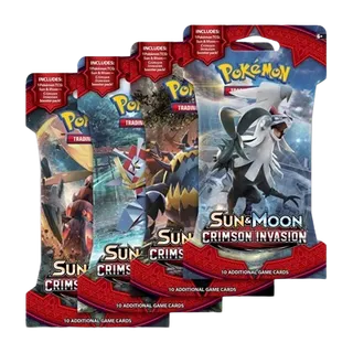 Crimson Invasion Sleeved Booster Pack Art Bundle (Set of 4)