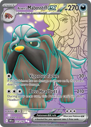 Arven's Mabosstiff ex — Ultra Rare variant