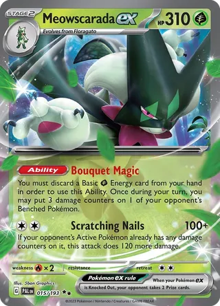 Meowscarada ex — Double Rare variant