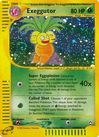 Exeggutor — Rare Holo variant