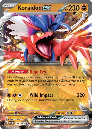 Koraidon ex — Double Rare variant