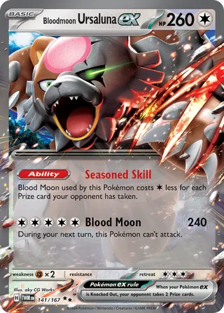 Bloodmoon Ursaluna ex — Double Rare variant