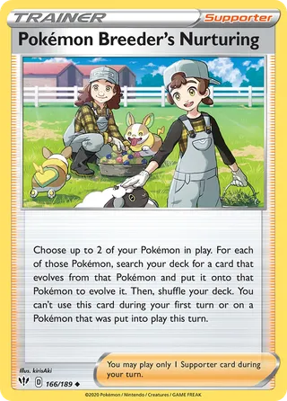 Pokémon Breeder's Nurturing — Uncommon variant