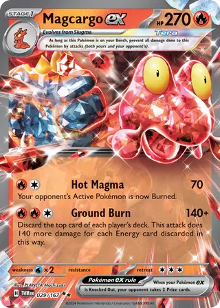 Magcargo ex — Double Rare variant