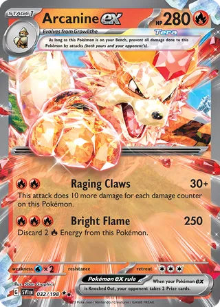 Arcanine ex — Double Rare variant