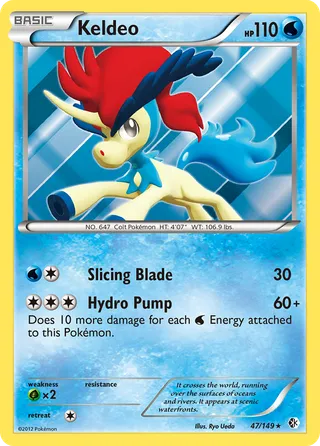 Keldeo — Rare Holo variant