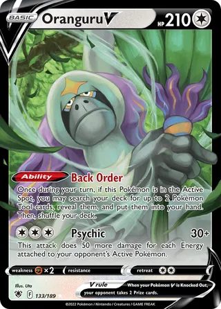 Oranguru V — Rare Holo V variant