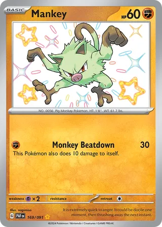 Mankey — Shiny Rare variant