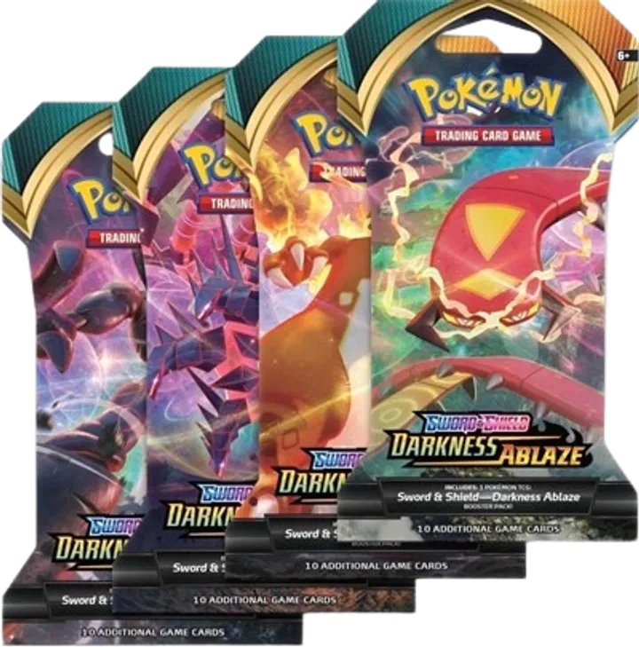 Darkness Ablaze Sleeved Booster Pack Art Bundle (Set of 4)