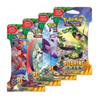 Roaring Skies Sleeved Booster Pack Art Bundle (Set of 4)