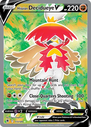 Hisuian Decidueye V — Rare Ultra variant