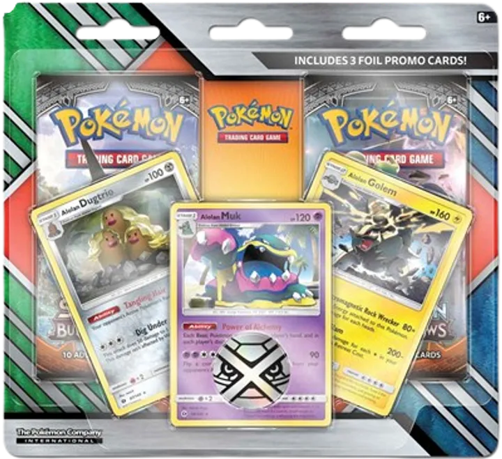 Enhanced 2-Pack Blister Pack (Alolan Dugtrio, Alolan Muk, & Alolan Golem)