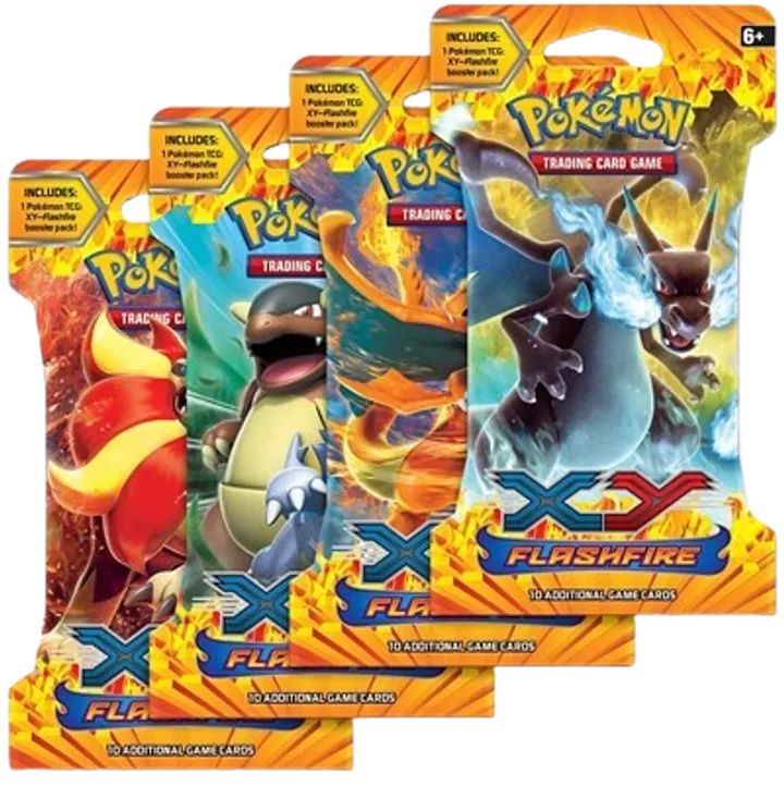 Flashfire Sleeved Booster Pack Art Bundle (Set of 4)