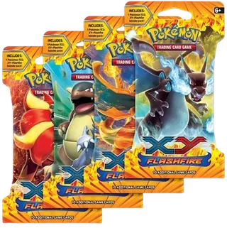 Flashfire Sleeved Booster Pack Art Bundle (Set of 4)