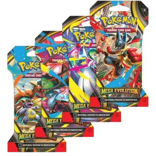 Mega Evolution Sleeved Booster Pack Art Bundle (Set of 4)