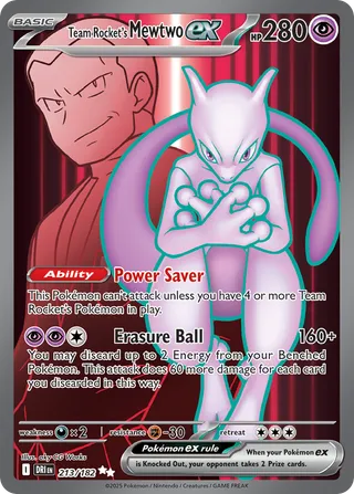 Team Rocket's Mewtwo ex — Ultra Rare variant