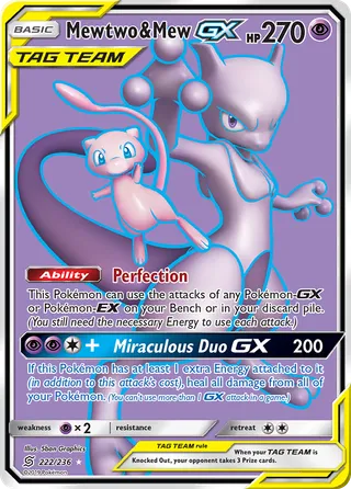 Mewtwo & Mew-GX — Rare Ultra variant
