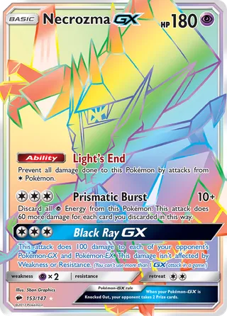 Necrozma-GX — Rare Rainbow variant