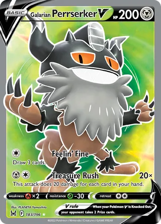 Galarian Perrserker V — Rare Ultra variant