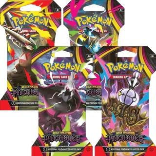 Pitch Black Sleeved Booster Pack Art Bundle (Set of 4)